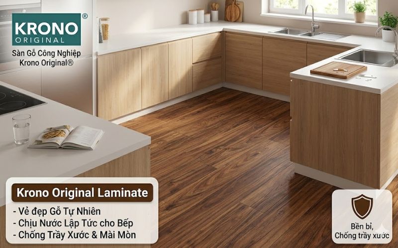 Lợi ích sàn gỗ cho căn bếp của bạn