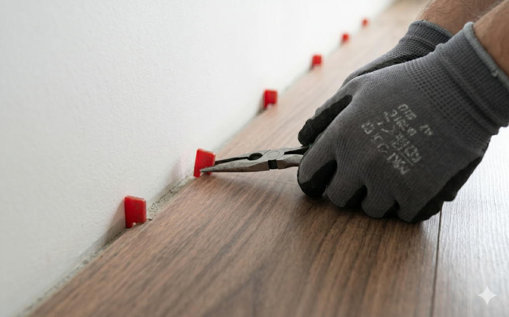 kỷ thuật thi công sàn gỗ bằng hèm khoá