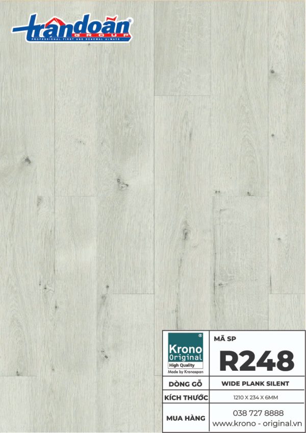 Sàn gỗ krono original Wide Plank Silent R248