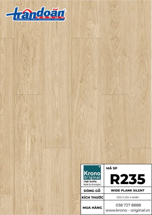 Sàn gỗ Krono Original Wide Plank Silent R235