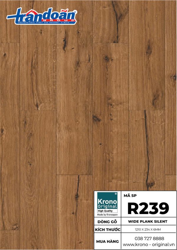 Sàn gỗ Krono Original Wide Plank Silent R239