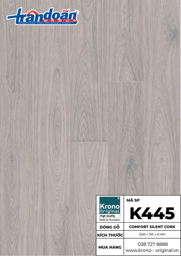 Sàn gỗ Krono Original Comfort Silent Cork K445